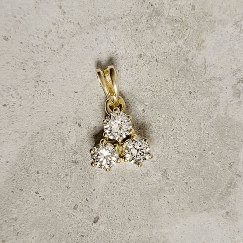 Pendentif Pendentif « Dreigestirn » - Diamants en or jaune 14 carats 58 Facettes 2820