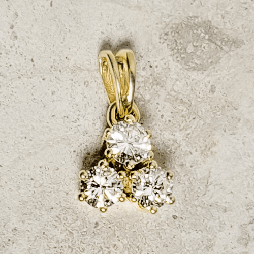 Pendentif Pendentif « Dreigestirn » - Diamants en or jaune 14 carats 58 Facettes 2820