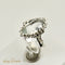 Bague 52.5 Bague antique en or blanc 18 carats avec aquamarine marquise 58 Facettes 2961