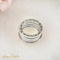 Bague 55 Bvlgari B.zero1 - Bague 4 anneaux en or blanc 18 carats, taille 55 58 Facettes 2909