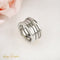 Bague 55 Bvlgari B.zero1 - Bague 4 anneaux en or blanc 18 carats, taille 55 58 Facettes 2909