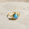 Bague 53 Bague en or 18 carats avec opale noire et diamants 58 Facettes 2899