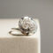 Bague 51.5 Bague vintage en or blanc 14 carats avec diamants 58 Facettes 2825