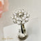 Bague 55 Bague en or blanc 14 carats avec diamants taille brillant 58 Facettes 2824