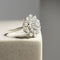 Bague 55 Bague en or blanc 14 carats avec diamants taille brillant 58 Facettes 2824