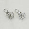 Boucles d'oreilles Boucles d’oreilles en or blanc 14 carats avec diamants 58 Facettes 2822