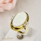 Bague 63 Bague cocktail vintage - Opale et diamants en or jaune 14K 58 Facettes 2619