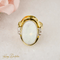 Bague 63 Bague cocktail vintage - Opale et diamants en or jaune 14K 58 Facettes 2619
