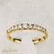 Bague 61.5 Bague demi-alliance en or jaune 18 carats avec diamants 58 Facettes 2506