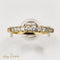 Bague 61.5 Bague demi-alliance en or jaune 18 carats avec diamants 58 Facettes 2506