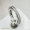 Bague 53 Bague mémoire - Bague en or blanc 14K et diamants 58 Facettes 2497