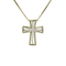 Pendentif Pendentif croix en or 14 carats et diamants 58 Facettes 2459