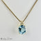 Pendentif Pendentif - 18 carats or jaune avec topaze et diamants 58 Facettes 2364