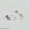 Boucles d'oreilles Boucles d'oreilles puces en or blanc 585 avec perles et diamants 58 Facettes 2305