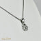 Pendentif Pendentif en or blanc 14 carats avec diamants taille brillant 58 Facettes 2313