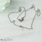 Collier Collier en or blanc 18 carats avec pendentif perle et diamants 58 Facettes 2251