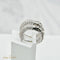 Boucles d'oreilles Créoles en or blanc 18 carats serties de diamants 58 Facettes 881