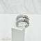 Boucles d'oreilles Créoles en or blanc 18 carats serties de diamants 58 Facettes 881