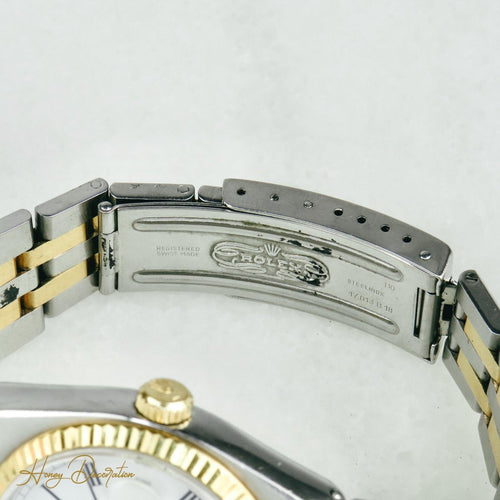 Montre Rolex Oysterquartz Datejust - Montre homme en acier et or, réf. 17013 58 Facettes 1529