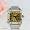 Montre Cartier Santos - Montre unisexe en or jaune 18K et acier, diamants 58 Facettes 2504