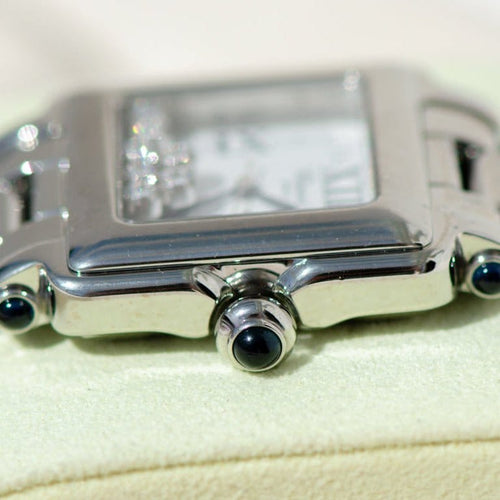Montre Chopard Happy Diamonds Sport - Montre en acier inoxydable à diamants, réf. 27/8349-23 58 Facettes 3075
