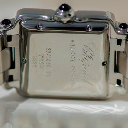 Montre Chopard Happy Diamonds Sport - Montre en acier inoxydable à diamants, réf. 27/8349-23 58 Facettes 3075