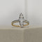 Bague 54 Bague navette édouardienne en or jaune 585 avec diamants 58 Facettes 2919