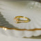 Bague 52.5 Bague halo en or jaune 18 carats avec diamants brillants 58 Facettes 2952