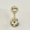 Bague 52.5 Bague halo en or jaune 18 carats avec diamants brillants 58 Facettes 2952