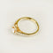 Bague 52.5 Bague halo en or jaune 18 carats avec diamants brillants 58 Facettes 2952