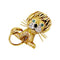 Boucles d'oreilles Van Cleef & Arpels Lion ébouriffé - Clip en or jaune, diamants et émeraudes 58 Facettes 35142