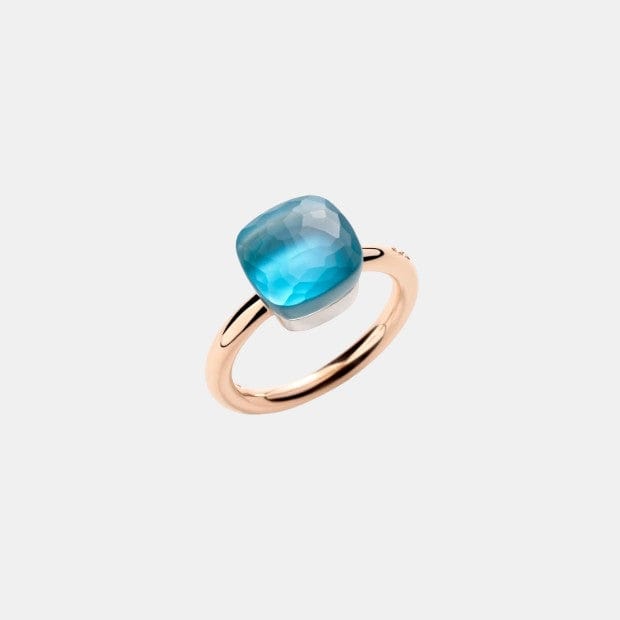 Bague Nudo Or rose Turquoise