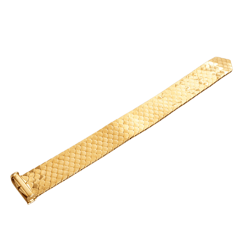 Bracelet Bracelet ruban en or jaune à maille "nid d'abeille" 58 Facettes