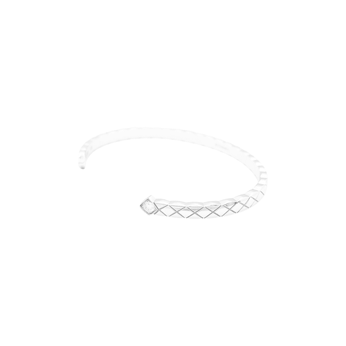 Bracelet Chanel Coco Crush - Bracelet jonc en or blanc et diamants 58 Facettes 35011