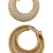 Boucles d'oreilles Cartier - Boucles d’oreilles créoles en or jaune 750 et diamants 58 Facettes 29012