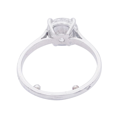 Bague 54 Bague solitaire en platine 950 et or 750 sertie d’un diamant 58 Facettes 32709