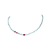 Heart Ruby Diamond tennis necklace 58 Facettes 386