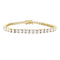 Bracelet Bracelet ligne serti de diamants en or jaune 18 carats 58 Facettes 33151