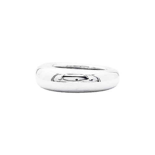 Bague 52 Chaumet Anneau - Bague jonc bombée en or blanc 750 58 Facettes 35249