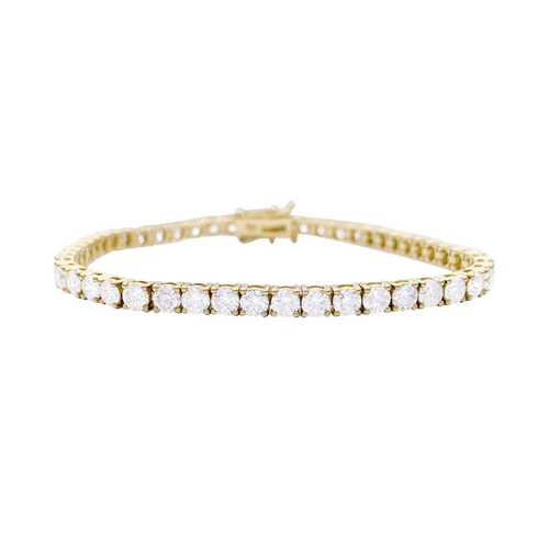 Bracelet Bracelet ligne serti de diamants en or jaune 18 carats 58 Facettes 33151
