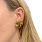 Boucles d'oreilles M.Gérard - Boucles d’oreilles fleurs en or jaune et diamants 58 Facettes 31849