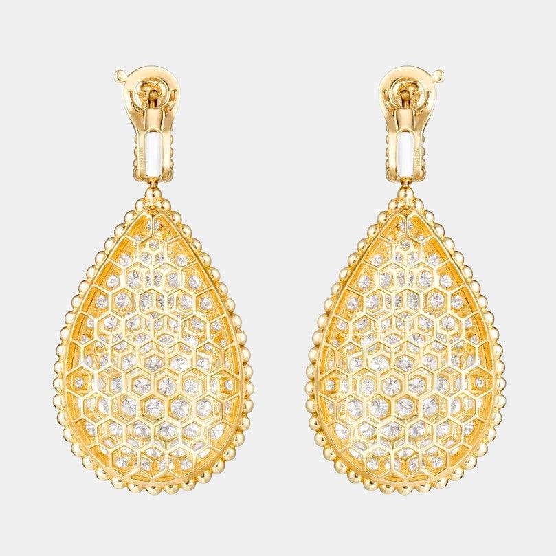 Boucles d'oreilles Serpent Bohème Or jaune Diamant 9.44ct