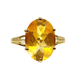 Bague 58 Bague en or jaune et citrine 58 Facettes AB324