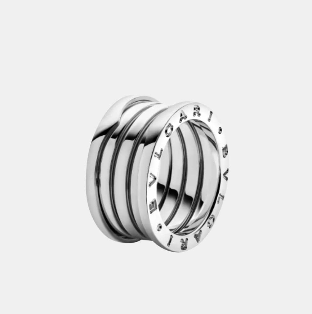 Bague B.Zero1 Or blanc 