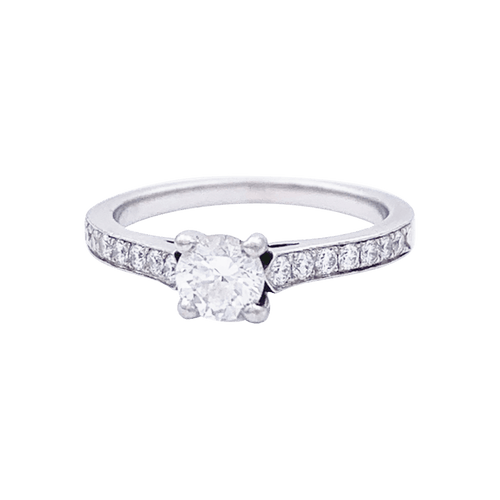 Bague 47 Piaget Limelight - Bague solitaire en platine sertie de diamants 58 Facettes 33116