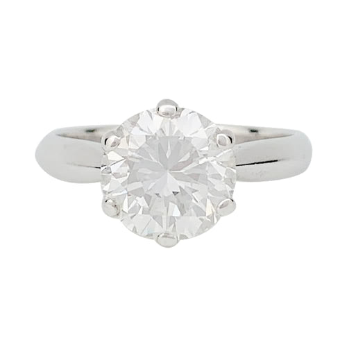 Bague 54 Bague diamant 2,52 ct en or blanc 750 58 Facettes 31503