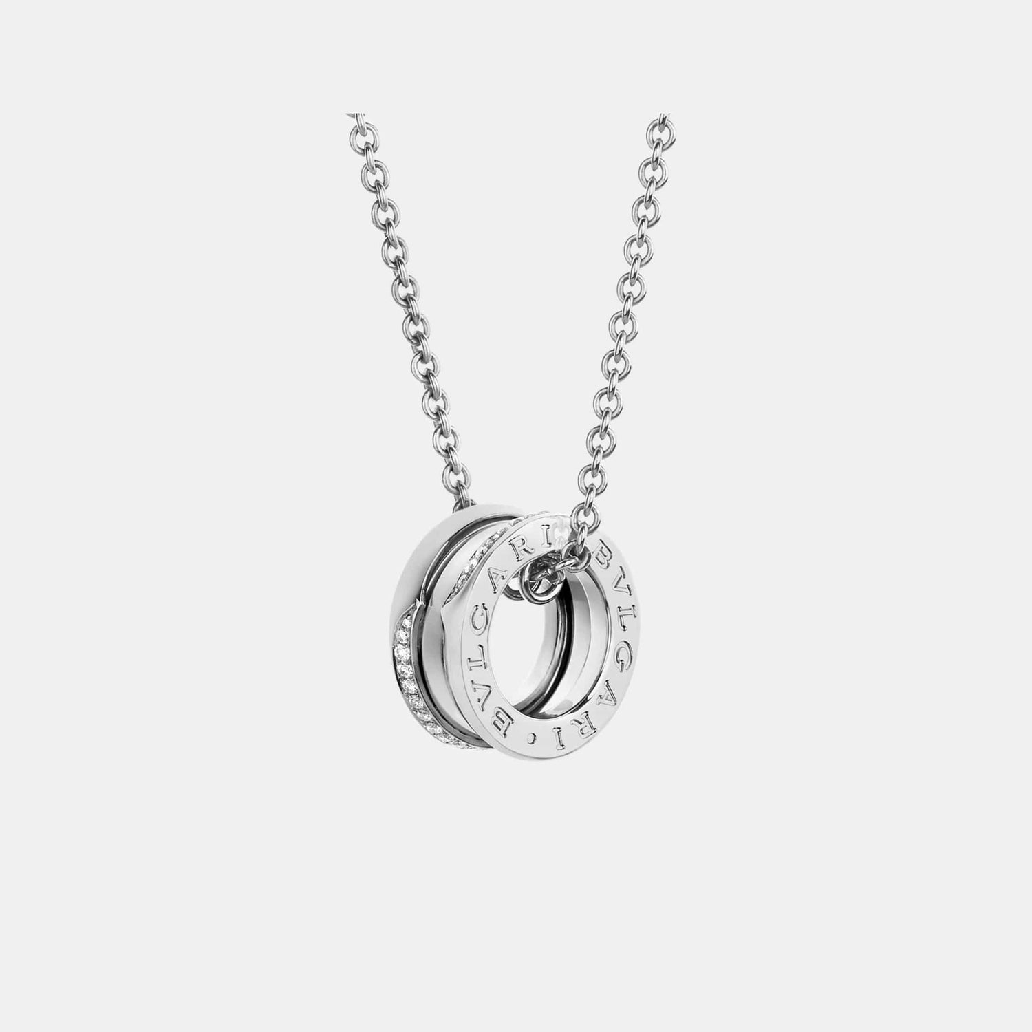 Collier B.Zero1 Or blanc Diamant 0.14ct