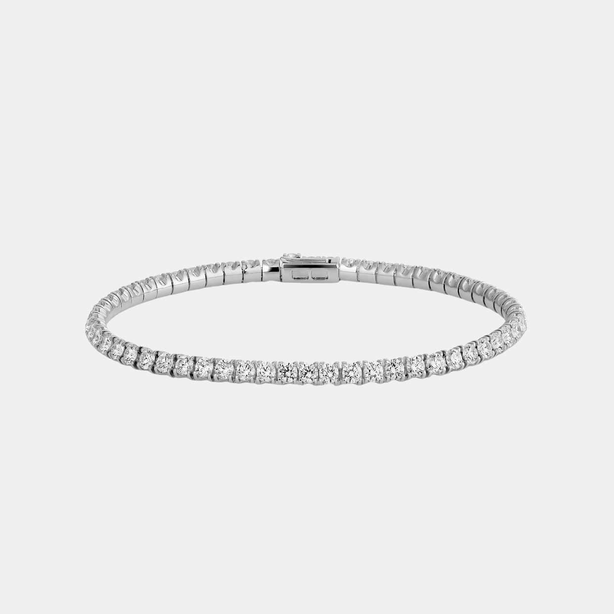 Bracelet Essential Lines Or blanc Diamant