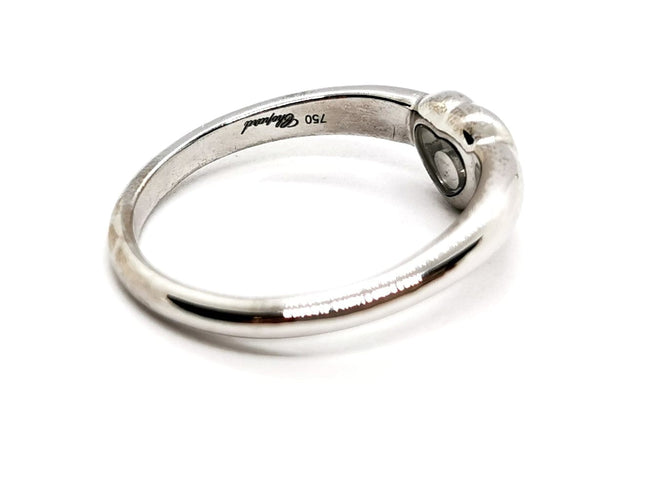 Bague 65 Chopard Bague Coeur Happy Diamonds Or blanc Diamant 58 Facettes 1160016CN