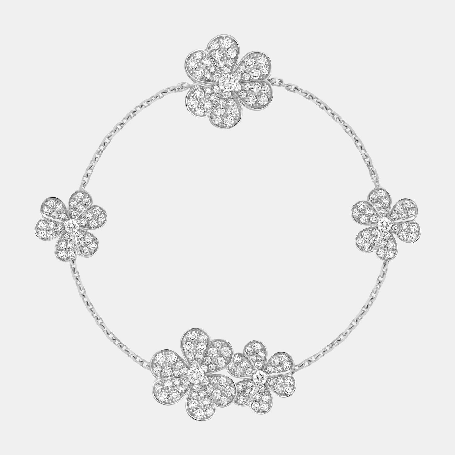 Bracelet Frivole Or blanc Diamant 2.78ct